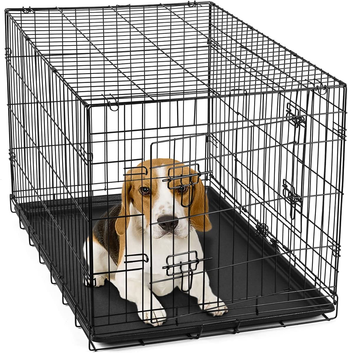 Paws & Pals Wire Dog Crate with Tray (24inch) (Small)