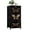 Color 1, variant on Dresser for Bedroom with 4 Storage Drawers Detailed Black White Skull Flowers Gothic Macabre Design Dressers Chest of Drawers Steel Framed Fabric Closet Organizers for Dorm Entryway