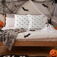 thumbnail image 5 of decorUhome Halloween Throw Pillow Covers 18x18 Pack of 2, Soft Plush Faux Wool Couch Pillow Covers, White (Pillow Cover Only, No Inserts Included), 5 of 9