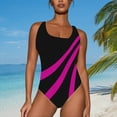 thumbnail image 2 of WILLBEST Trajes de Baño Niña Natación Talla Grande Traje de Baño Para Mujer Cuello En U Color Sólido Monokini Trajes de Baño Verano Ropa de Playa, 2 of 4