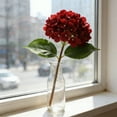 thumbnail image 4 of Yunuuuoa Artificial Hydrangea Bouquet Fake Flowers for Wedding Decor, Home Decoration, Hotel Lobby, Centerpiece, Realistic Floral Arrangements, Allergy-Friendly, Long-Lasting, Purple Red Orange, 4 of 6