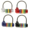 thumbnail image 1 of 5-Digit Zinc Alloy Combination Lock Travel Luggage Suitcase Travel Combination Padlock Padlock Silver, 1 of 8