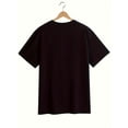 thumbnail image 2 of I'm Short - Women's Chic Letter Print Tee - Comfy, Casual Short Sleeve Crew Neck T-shirt for Everyday Wear & Stylish Layering, 2 of 5