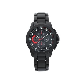 Michael Kors Lennox Chronograph Black Stainless Steel Mens Watch