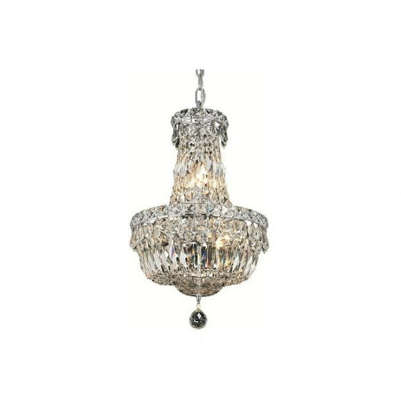 Six Light Pendant-Chrome Finish-Royal Cut Crystal Type Bailey Street Home 390-Bel-3336636