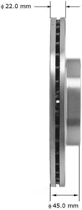 BENDIX PREMIUM PRT1635 - Disc Brake Rotor Fits select: 1991-2003 FORD ESCORT, 1991-1999 MERCURY TRACER