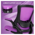 thumbnail image 6 of Drevy Tall Office Chair, Drafting Chair for Standing Desk, Office Chair with Adjustable Lumbar Support, -up Arm and Move Footrest Ring, Ergonomic Desk Chair Home Office Chair Purple, 6 of 7
