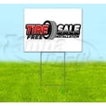 thumbnail image 1 of Tire Sale Free Installation (18" x 24") Yard Sign, Includes Metal Step Stake, 1 of 6