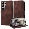 thumbnail image 3 of Funda GANGXUN para Samsung Galaxy S25 Ultra con diseño acolchado elegante, cuero PU, protección total y ajuste preciso, 3 of 5