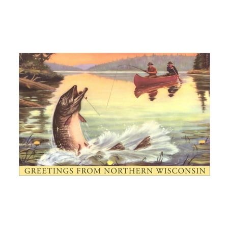 Greetings from Northern Wisconsin Print Wall Art