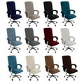 thumbnail image 7 of Shukii Velvet Office Chair Cover Stretch Computer Chair Cover Washable Chair Covers Chair Seat Cushion Protector Cover Ivory Large, 7 of 7