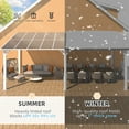 thumbnail image 2 of AECOJOY 8' x 20' Hardtop Gazebo Outdoor Aluminum Pergola ​For Garden, Patio, Backyard-​White, 2 of 10