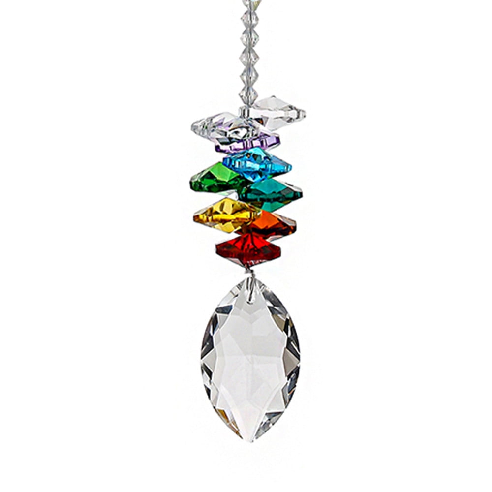 Details about   Crystal Chandelier Lighting Drop Pendant Hanging Glass Prisms Decor Gift Lucky 