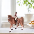 thumbnail image 1 of Colección de juguetes modelo, figura de animal de caballo marrón de simulación en miniatura, caballo marrón de simulación en miniatura elaborado con cuidado, 1 of 7