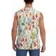 thumbnail image 4 of Fotbe Spring floral Men's Camiseta sin Mangas Estampada para Hombres, Playera Casual para Gimnasio, Entrenamiento, Playa-Large, 4 of 7