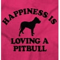 thumbnail image 2 of Happiness Loving A Pitbull Rescue Dog Men's Graphic T Shirt Tees Brisco Brands M, 2 of 6