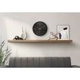 thumbnail image 2 of Clocks - 12" Round - Wall Clock - Black Face - Black Plastic Frame - Modern, 2 of 3