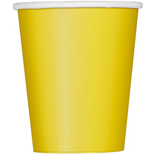 Yellow Paper 9oz Cups, 14ct - Walmart.com