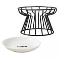 thumbnail image 1 of 2x Cuenco de Cerámica para Mascotas, Soporte de Hierro, Estante, Cuenco para Mascotas, de Comida para Y Perros Yuyangstore Cuenco de acero inoxidable tipo jaula, 1 of 8
