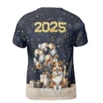 thumbnail image 2 of Happy New Year Miniature American Shepherd Welcome 2025 Balloon Firework Party All Over Print 3D Shirt Unisex Merch MAS Dog Lover Gifts - 01014, 2 of 6