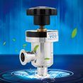 thumbnail image 2 of LAFGUR KF25 Stainless Steel High Vacuum Manual Right Angle Bellow Isolation Valve HQ, 2 of 8