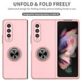 thumbnail image 3 of SaniMore for Samsung Galaxy Z Fold 3 7.6" 2021 Case with Magnetic Car Mount 360°Rotating Kickstand Anti-scratch Anti-shock Drop Resistant Slim Folding Case for Samsung Galaxy Z Fold 3, Pink, 3 of 9