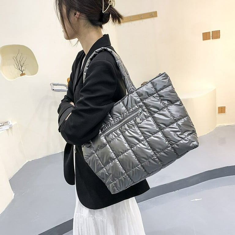 CoCopeaunt New Big Plaid Womens Shoulder Bag Soft Leather Tote Bag