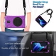 thumbnail image 4 of XYX Case for Samsung Galaxy Tab Active3 8.0 inch SM-T575 with 360 Degree Rotating, Hand Strap, Shoulder Strap, Purple, 4 of 7