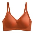 thumbnail image 4 of Wovix Womens Seamless Jelly Bras No Underwire Comfort Push Up Wireless Bralette Full Coverage Sports Bra Orange S, 4 of 5