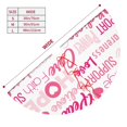 thumbnail image 5 of Kll 30" Christmas Tree Skirt Breast Cancer Pink Ribbons Awareness Xmas Tree Skirts Mat For New Year Xmas Holiday Party Indoor Outdoor Home Decoration, 5 of 9