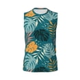 thumbnail image 6 of Picia Tropical Leaves mens Cotton Tank Undershirts , Moisture-wicking Ribbed Tanks, Lightweight Cotton Tank Undershirts-Small, 6 of 8