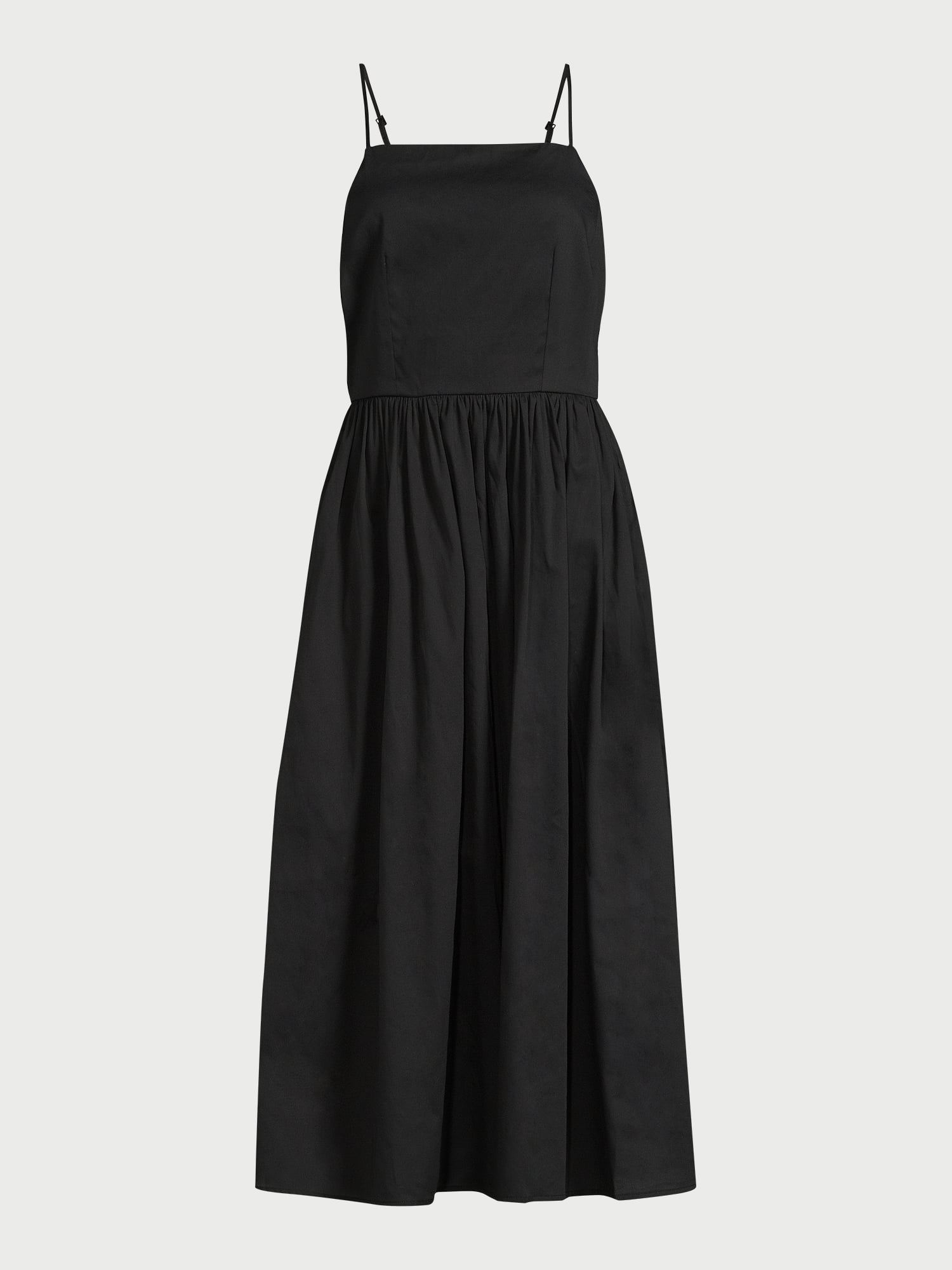 Free Assembly Women's Sleeveless Square Neck Midi Dress, Sizes XS-XXL