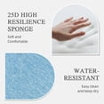 thumbnail image 2 of Aoodor High-Back Outdoor Dining Chair Cushion Set, Fade-Resistant Polyester Fabric, Water-Repellent TPU Coating, 37x20x2.8 Inches (Set of 4), 2 of 8