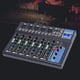 thumbnail image 2 of Mezclador de audio profesional para DJ de 7 canales, interfaz de consola, interfaz digital USB, MP3, Bluetooth, 48 V, Phantom Power, estéreo, estudio de DJ, streaming para grabación, podcasting, 2 of 7