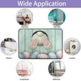 thumbnail image 5 of Qocolhg Happy Easter Eggs Entrance Door Mat, Spring Bunny Ears Low Profile Tradition Decor Welcome Mat, Non-Slip Carpet Rugs Floor Mat Decorative for Home/Bathroom/Kitchen/Indoor, 16x24 inch, 5 of 8