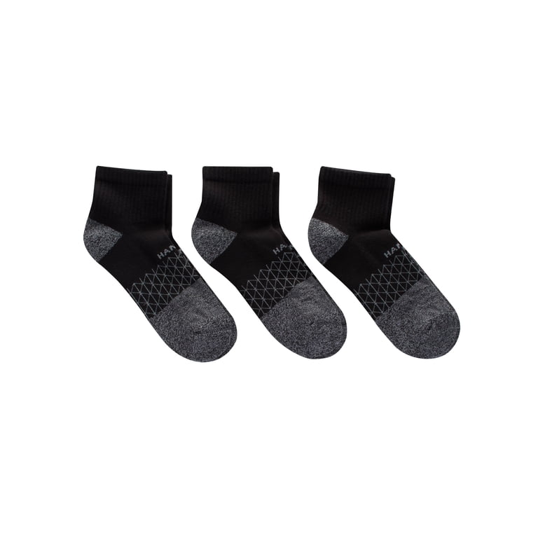 Hanes Absolute Active Men's Cushioned Ankle Socks 3-Pack photo 3