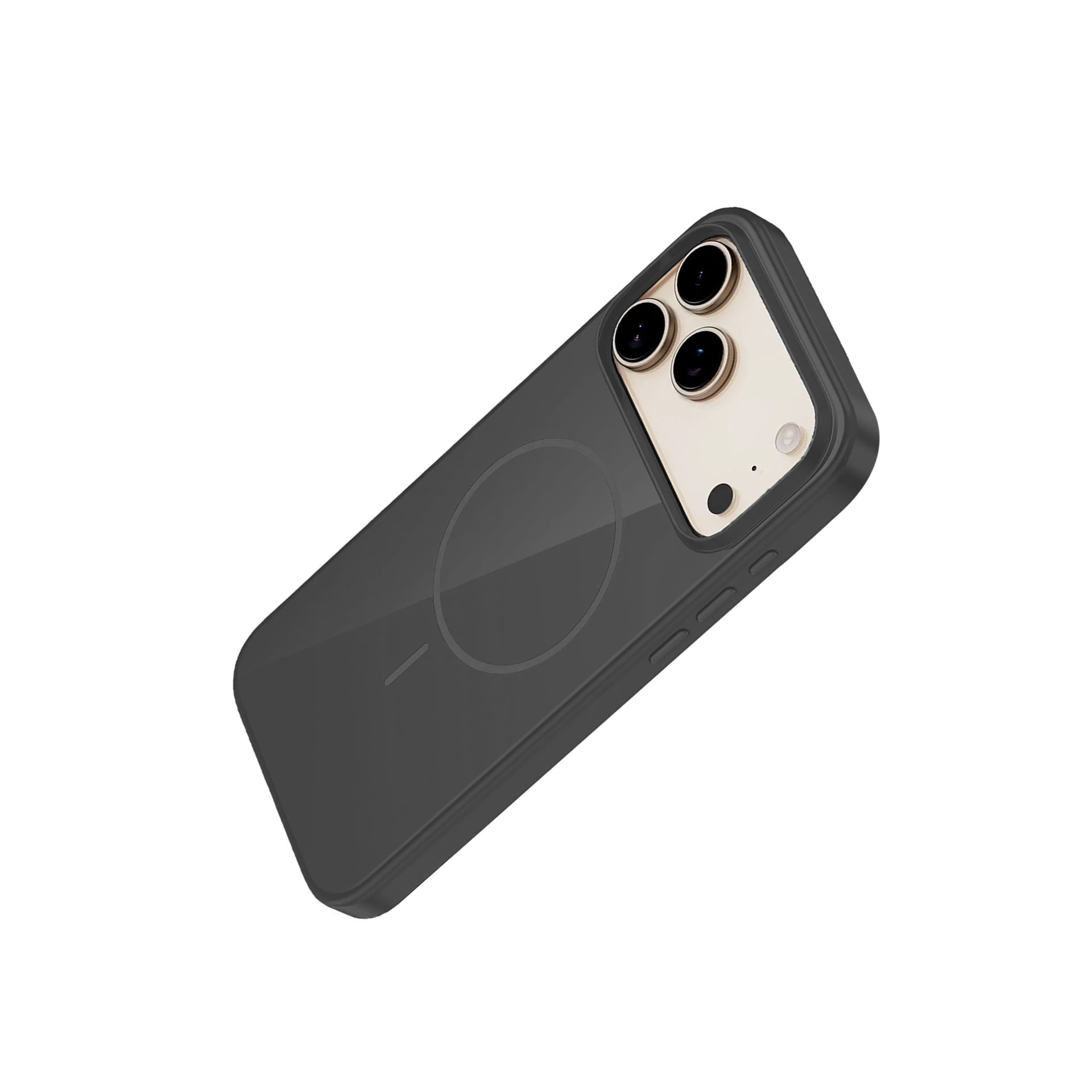Elegant Silicone Case with Magsafe for iPhone 17 Pro - Black