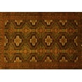 thumbnail image 1 of Ahgly Company Machine Washable Indoor Rectangle Persian Yellow Traditional Area Rugs, 7' x 10', 1 of 4