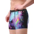 thumbnail image 4 of Daiia Rainbow Spotted White Horse Men's Underwear Boxer Briefs, Cotton Stretch Moisture-Wicking Underwear-Medium, 4 of 9