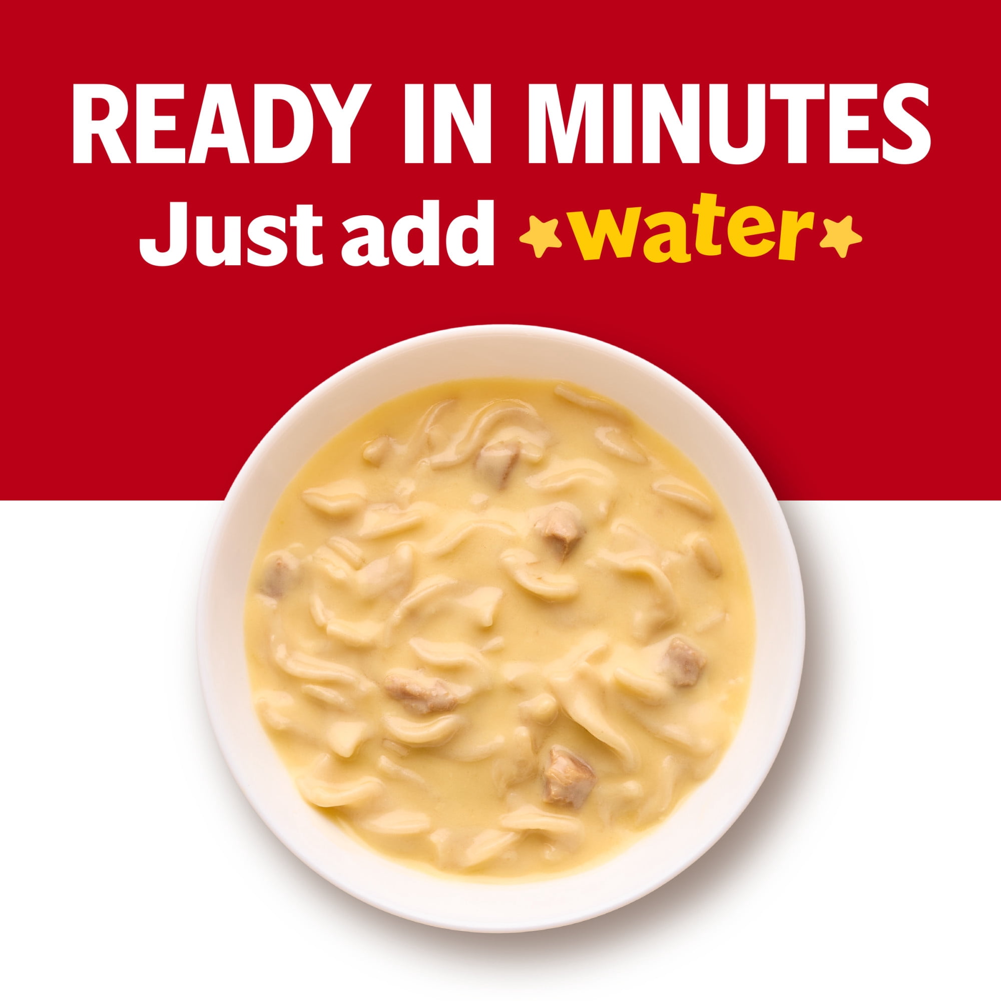 (12 pack) Campbell’s Condensed Kids Creamy Chicken and Twists Soup, 10.5 oz Can