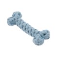 thumbnail image 1 of Huesos de masticación para cachorros de Bargains Únicos, forma de hueso, cuerda de masticación para perros, cuerda de limpieza de dientes de algodón trenzado duradera, azul claro, 1 of 7