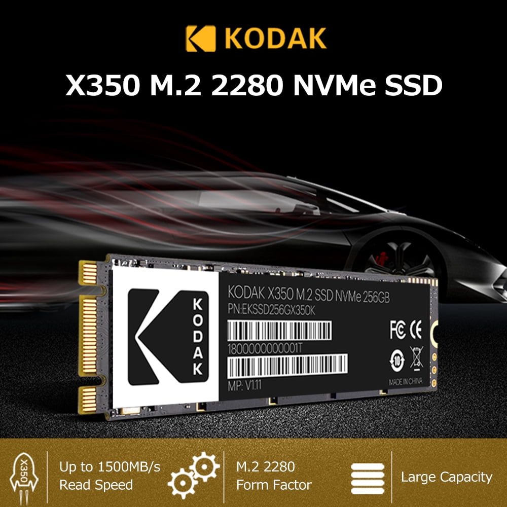 Kodak X350 M.2 NVMe SSD Solid State Drive PCle NVMe with 3D NAND