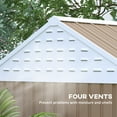 thumbnail image 6 of Outsunny 8' x 6' Outdoor Storage Shed, Extra Large Metal Garden Shed with Lockable Doors, Cottage Style 4-Pane Window & Vents, Brown, 6 of 10