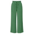 thumbnail image 7 of Hueook Wide Leg Sweatpants Women Strip Striped Ruffle Drawstring Casual Pants with Pockets Green S, 7 of 7