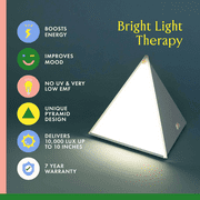 Northern Light Technologies NLT-LUXM LUXOR Mini 10, 000 Lux Bright Light Therapy Desk Lamp, White