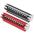 thumbnail image 2 of 2pcs Car Temporary Parking Card Aluminum Alloy Adjustable Car Phone Number Plate, 2 of 9