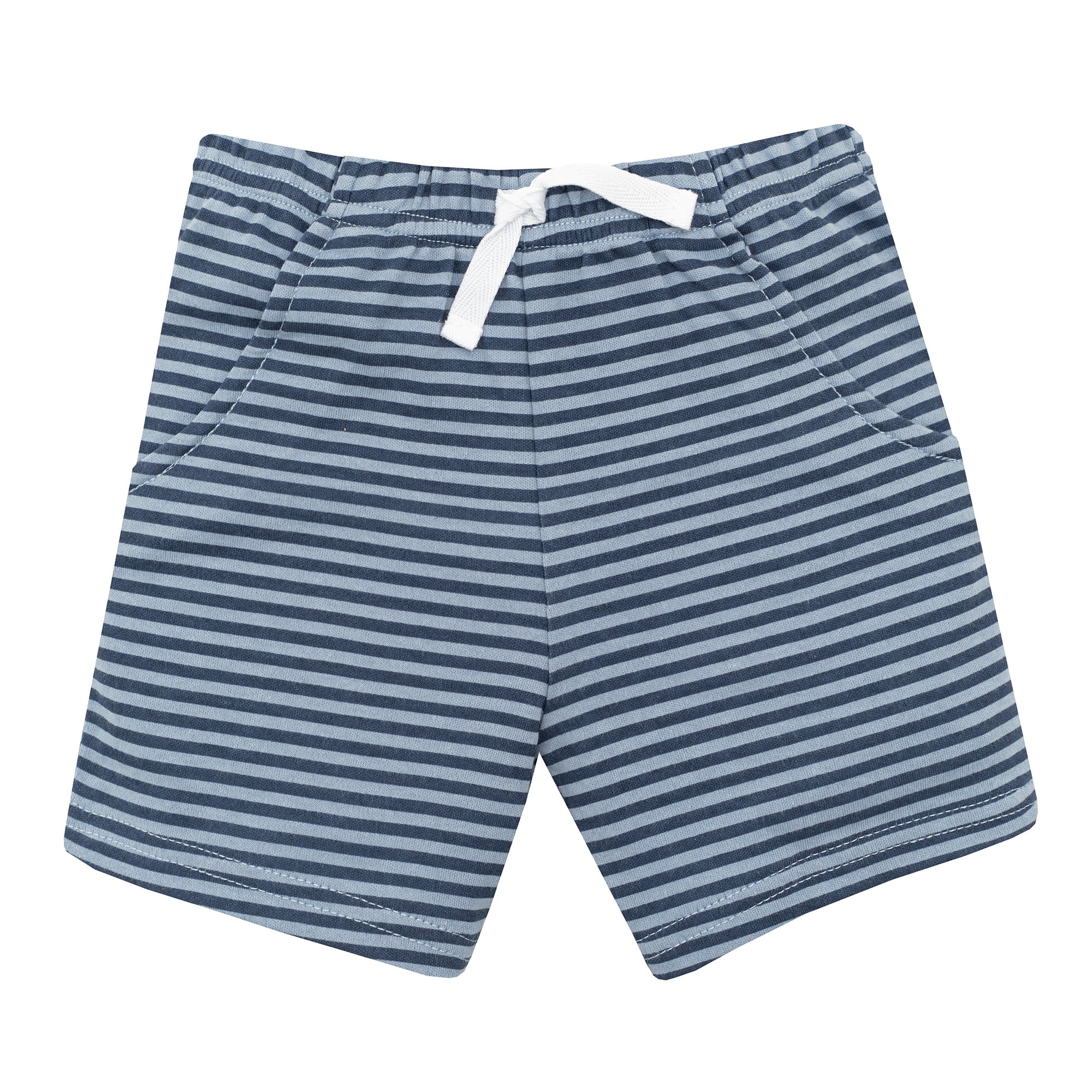 Hudson Baby Boy Cotton Bodysuit, Shorts and Shoe Set, Blue Elephant Peanut, 6-9 Months