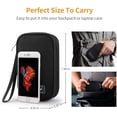 thumbnail image 4 of 2PCS Electronic Organizer, Small Travel Cable Organizer Bag Pouch Portable Electronic Accessories Storage Case for Cable, Cord, Charger, Hard Drive, Earphone, USB,SD Card (Black+Violet), 4 of 5