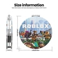 thumbnail image 3 of Qekee Roblox Print Compact Makeup Mirror Folding Mini Pocket Mirror Portable Hand Mirror Double-Sided 2 x 1x Magnification for Woman Girls-Round Shape, 3 of 9