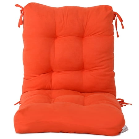 Goplus 42"Seat/Back Chair Cushion Tufted Pillow Indoor Outdoor Swing Glider Seat Orange